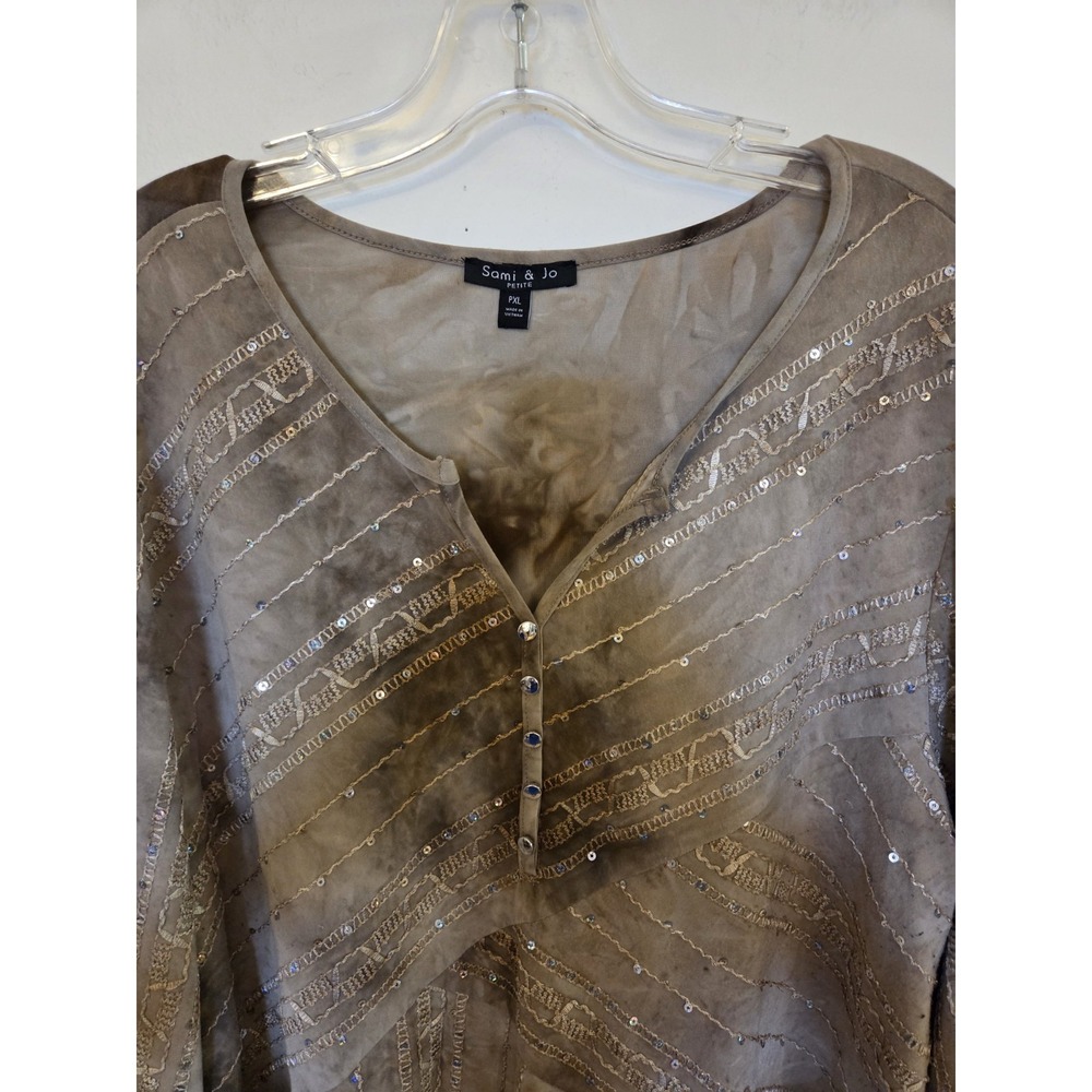 Sami & Jo beaded blouse-size PXL